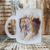 Cană din sticlă mată