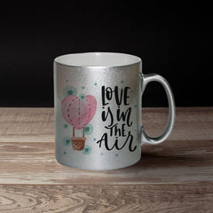 Cană sidefată argintiu