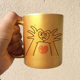 Cană sidefată auriu