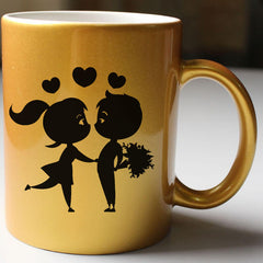 Cană sidefată auriu