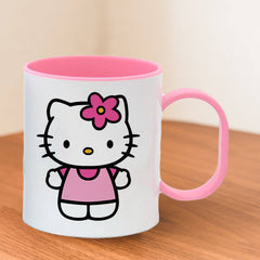 Cană din plastic - roz