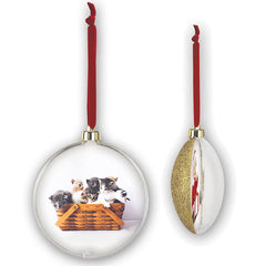 Glob de brad cu glitter auriu