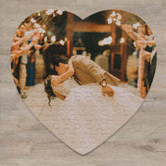 Puzzle în formă de inimă personalizat