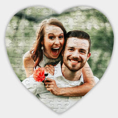 Puzzle în formă de inimă personalizat