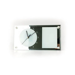 Ceas oglindă de birou din sticlă