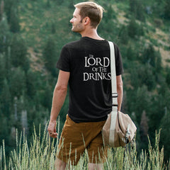 Tricou negru din bumbac - personalizat (o parte)