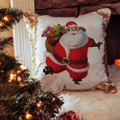 Perna pătrată cu paiete aurii