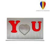 Ramă foto lemn argintiu - YOU