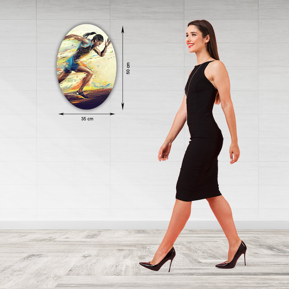 Tablou canvas oval - 35x50 cm