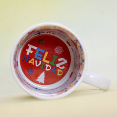 Cană ceramică cu interior Feliz Navidad