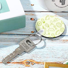 Breloc din lemn (MDF) rotund