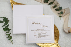 Invitație nuntă personalizata elegant – model 9134ek