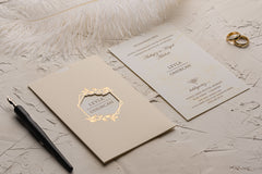 Invitație nuntă personalizata elegant – model 9154ek