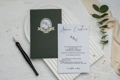 Invitație nuntă personalizata elegant – model 9163ek