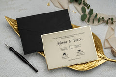 Invitație nuntă personalizata elegant – model 9234ek