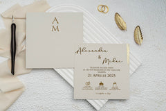 Invitație nuntă personalizata elegant – model 9256ek