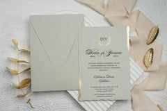 Invitație nuntă personalizata elegant – model 9263ek