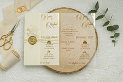 Invitație nuntă personalizata elegant – model 9277ek