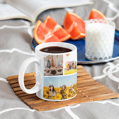 Cană albă din ceramică