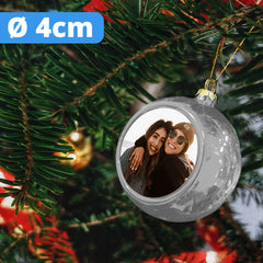 Glob de brad Ø 4cm argintiu