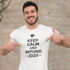 Tricou alb din bumbac - personalizat (o parte)