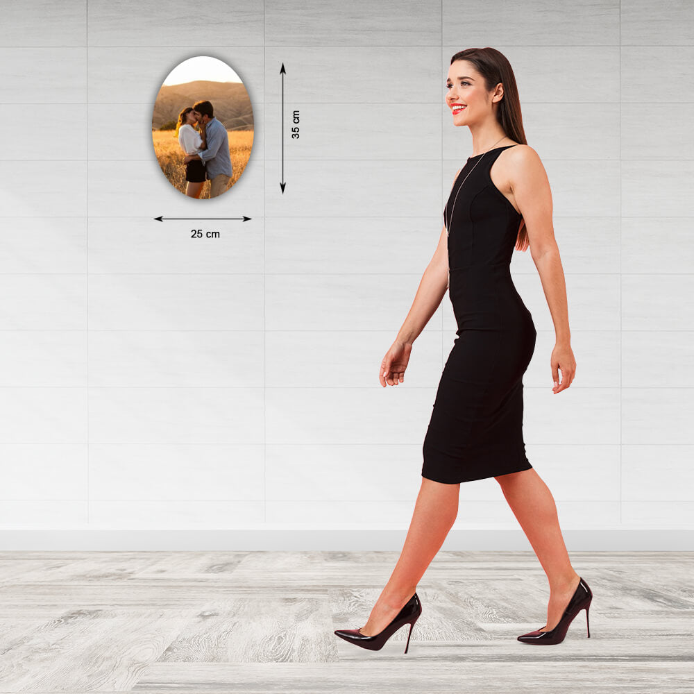 Tablou canvas oval - 25x35 cm