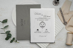 Invitație nuntă personalizata elegant – model 9144ek