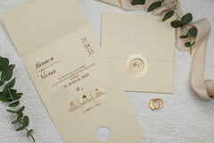 Invitație nuntă personalizata elegant – model 9149ek