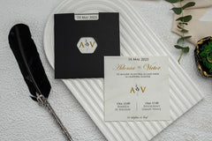 Invitație nuntă personalizata elegant – model 9156ek