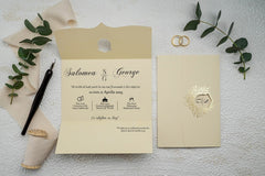 Invitație nuntă personalizata elegant – model 9158ek