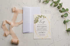 Invitație nuntă personalizata elegant – model 9205ek