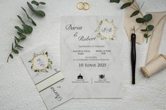 Invitație nuntă personalizata elegant – model 9209ek