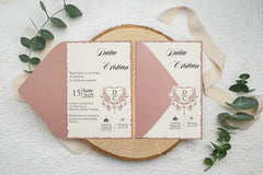 Invitație nuntă personalizata elegant – model 9225ek