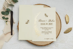 Invitație nuntă personalizata elegant – model 9229ek