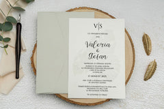 Invitație nuntă personalizata elegant – model 9269ek