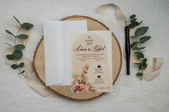 Invitație nuntă personalizata elegant – model 9345ek
